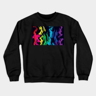 rainbow fire Crewneck Sweatshirt